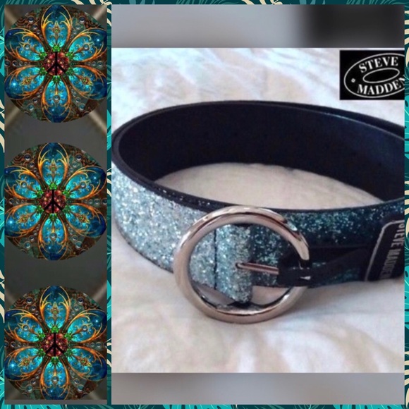 Steve Madden Accessories - ⚜️• Steve Madden Teal/Silver Belt